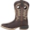 Durango Kids Western Boot, 2 M, Leather, 8 in H, Dark Bay DBT0219C - alternate 4